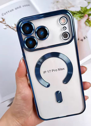 Coque En Gel Magnetique Gorilla Tech Qualité Premium Effet  Chromé Bleu  Pour Apple iPhone 17 Air