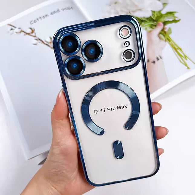 Coque En Gel Magnetique Gorilla Tech Qualité Premium Effet  Chromé Bleu  Pour Apple iPhone 17 Pro