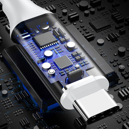 Câble En Silicone Bleu USB-To C CA34-063 En Silicone 3A