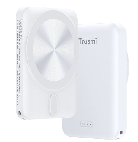 Power Bank Magnetic Sans Fil Ultra Fine TRUSMI Blanc 5000 mAh PB08-012 PD20W