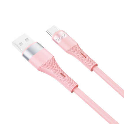 Câble En Silicone Rose CA34-061 USB A vers Type C