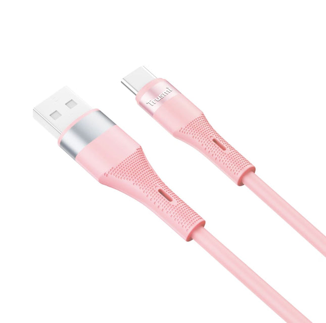 Câble En Silicone Rose CA34-061 USB A vers Type C