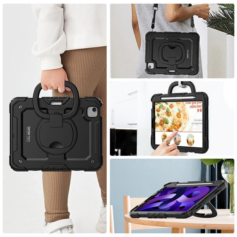 Étui Gorilla Tech Armour Noir Pour iPad 10.9" Air 4 (2020)/Air 5 (2022)
