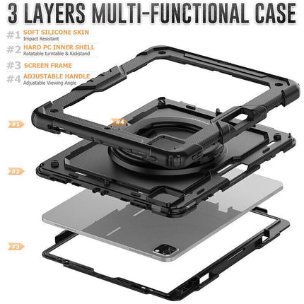 Étui Gorilla Tech Armour Noir Pour iPad 10.9" Air 4 (2020)/Air 5 (2022)