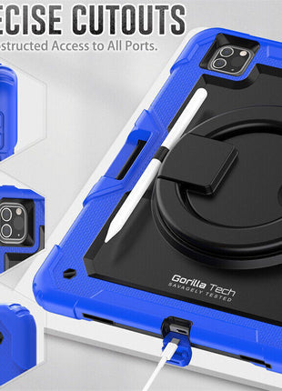 Étui Gorilla Tech Armour Bleu Pour iPad Pro 11" (2022/2021/2020/2018)