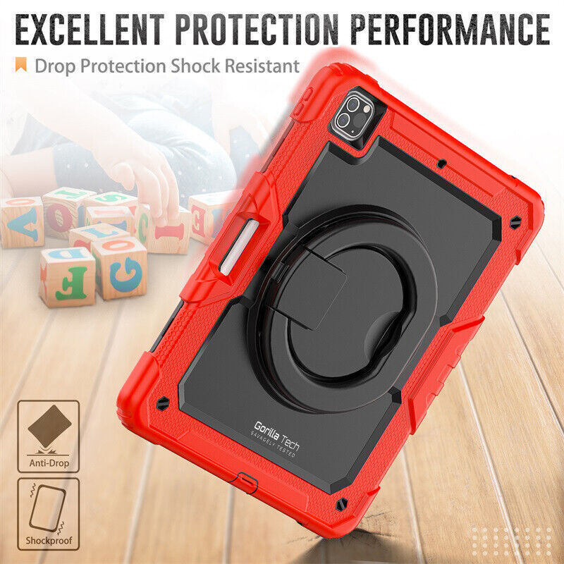 Étui Gorilla Tech Armour Rouge Pour iPad 10.9" Air 4 (2020)/Air 5 (2022)