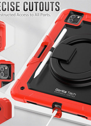 Étui Gorilla Tech Armour Rouge Pour iPad 10.9" Air 4 (2020)/Air 5 (2022)