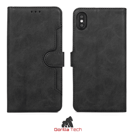 Pack de 10 Etui Portefeuille Premium Gorilla Tech Noir Pour Apple iPhone 13 Pro