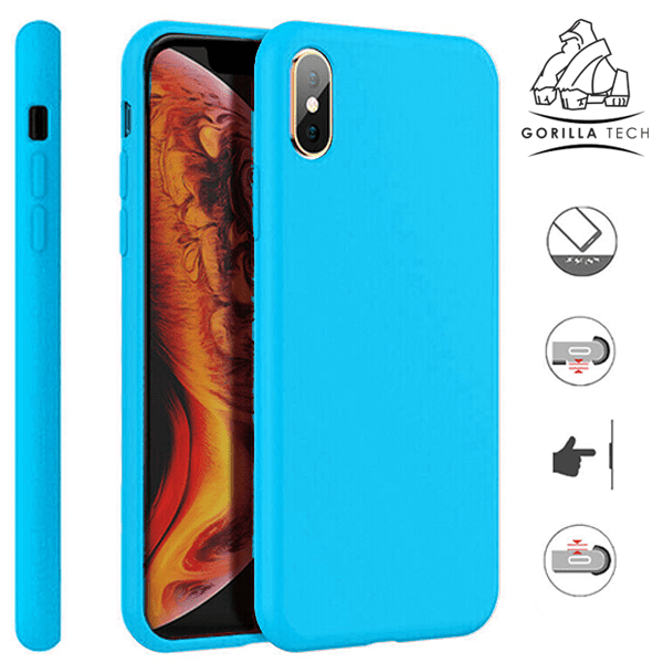 Pack de 10 Coque En Silicone Gorilla Tech Bleu Ciel Qualité Premium Pour Apple iPhone 6/6S