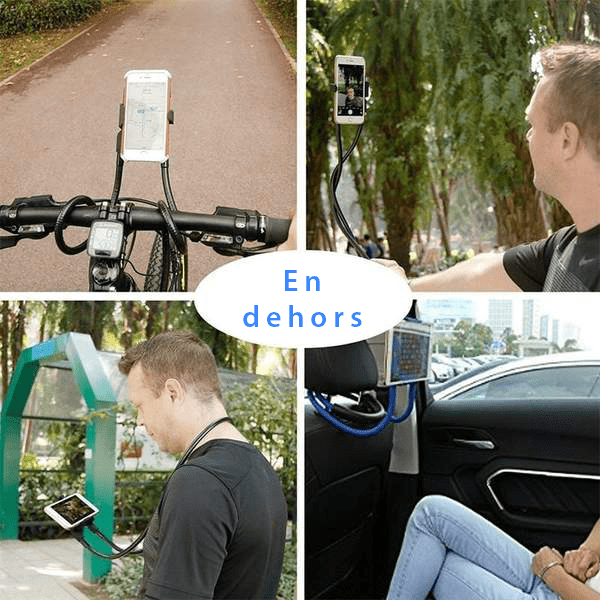 Selfie Stick Flexible and Rotating 360° /Smartphone Holder Black color