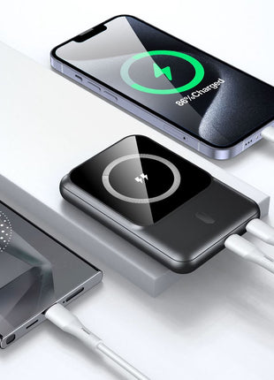 Digital Power Bank Blanc Sans Fil Magnetic TRUSMI 5000 mAh PB08-012 PD20W