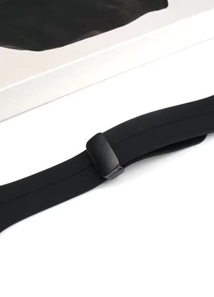 Bracelet  Silicone Noir Pour Apple Watch Taille 44mm/45mm/46mm/49mm
