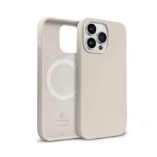 Coque De Charge Magnétique Sans Fil Magsafe En Silicone Souple Gris Claire Pour iPhone 16E
