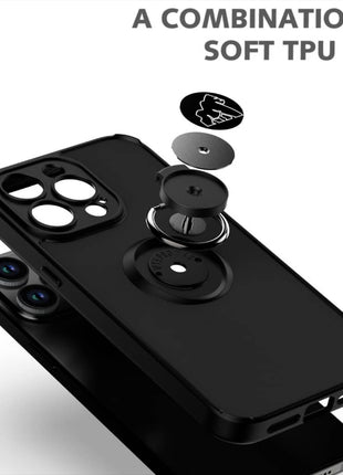 Coque Gorilla Tech  Shadow Ring Noir Pour Apple iPhone 12 Mini (5.4")