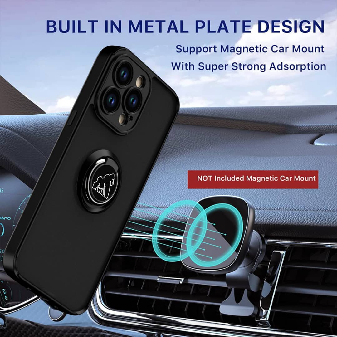 Coque Gorilla Tech  Shadow Ring Noir Pour Apple iPhone XS Max