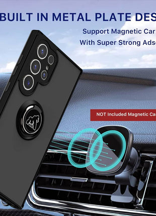 Coque Gorilla Tech  Shadow Ring Noir Pour Samsung Galaxy S10