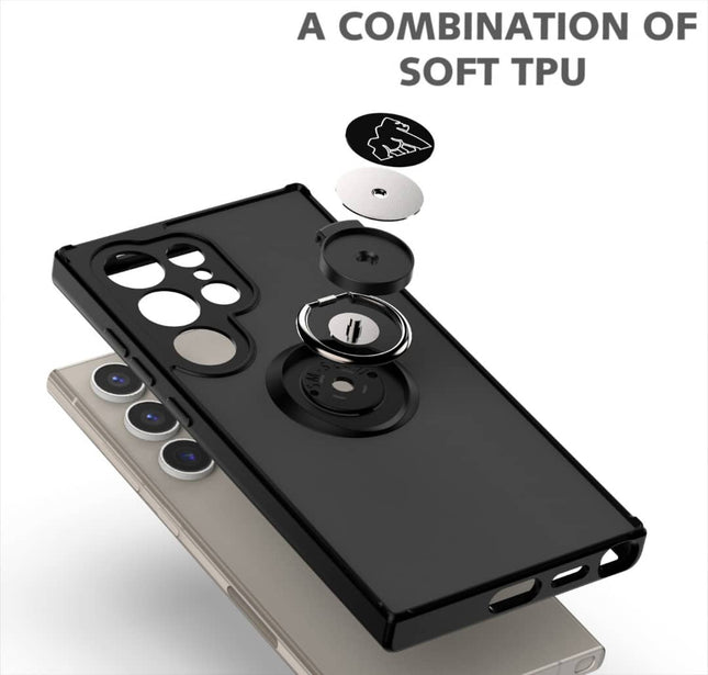 Coque Gorilla Tech  Shadow Ring Noir Pour Samsung Galaxy A41