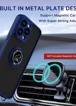 Coque Gorilla Tech  Shadow Ring Bleu Pour Apple iPhone XS Max