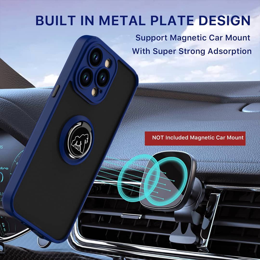Coque Gorilla Tech  Shadow Ring Bleu Pour  Apple iPhone 13 Pro