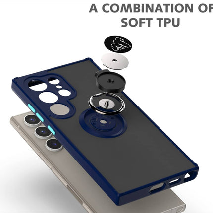 Coque Gorilla Tech Shadow Ring Bleu Pour Samsung Galaxy A35 5G