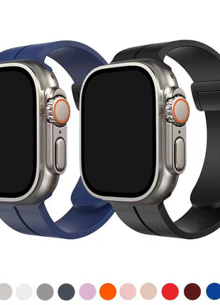 Bracelet  Silicone Violet Pour Apple Watch Taille 44mm/45mm/46mm/49mm