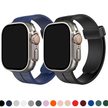 Bracelet  Silicone Violet Pour Apple Watch Taille 44mm/45mm/46mm/49mm