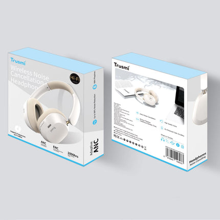 Casque BH02-02 Sans Fil HiFi ANC Hi-Res Blanc Beige