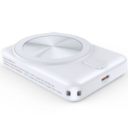 Power Bank Magnetic Sans Fil Ultra FineBlanc 5000 mAh PB08-012 PD20W