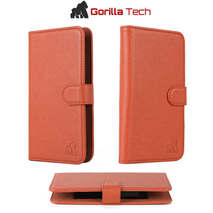 Coque en Cuir Premium Book GT Marron Universelle 6"