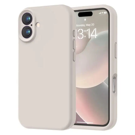 Coque en Silicone Gris Qualité Premium Pour Apple iPhone 16E