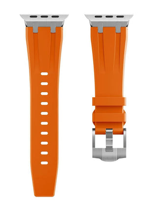 Bracelet En Silicone Orange Pour Apple Watch Taille 44mm/45mm/46mm/49mm