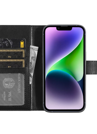 Gadget Shield Classic Book Noir – Étui Portefeuille Haut de Gamme pour Smartphone | Accessoire Mobile Pro pour Samsung Galaxy A15