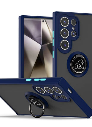 Coque Gorilla Tech Shadow Ring Bleu Pour Samsung Galaxy A55 5G