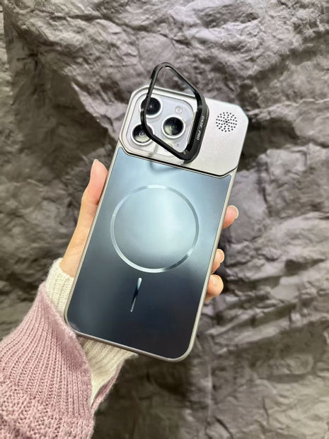 Étui Gorilla Tech Magsafe En Métal Gris Pour iPhone 16 Pro Max