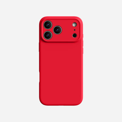 Coque en Silicone  Qualité Premium Pour Apple iPhone 17 Pro Max Rouge