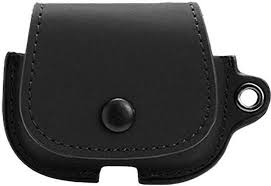 Coque De Protection Effet Cuir Noir Pour Airpod 4