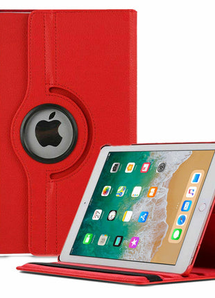 Etui 360 Rouge  Compatible Pour iPad 9.7" (2018/2017/2016/Air 2/ Air)