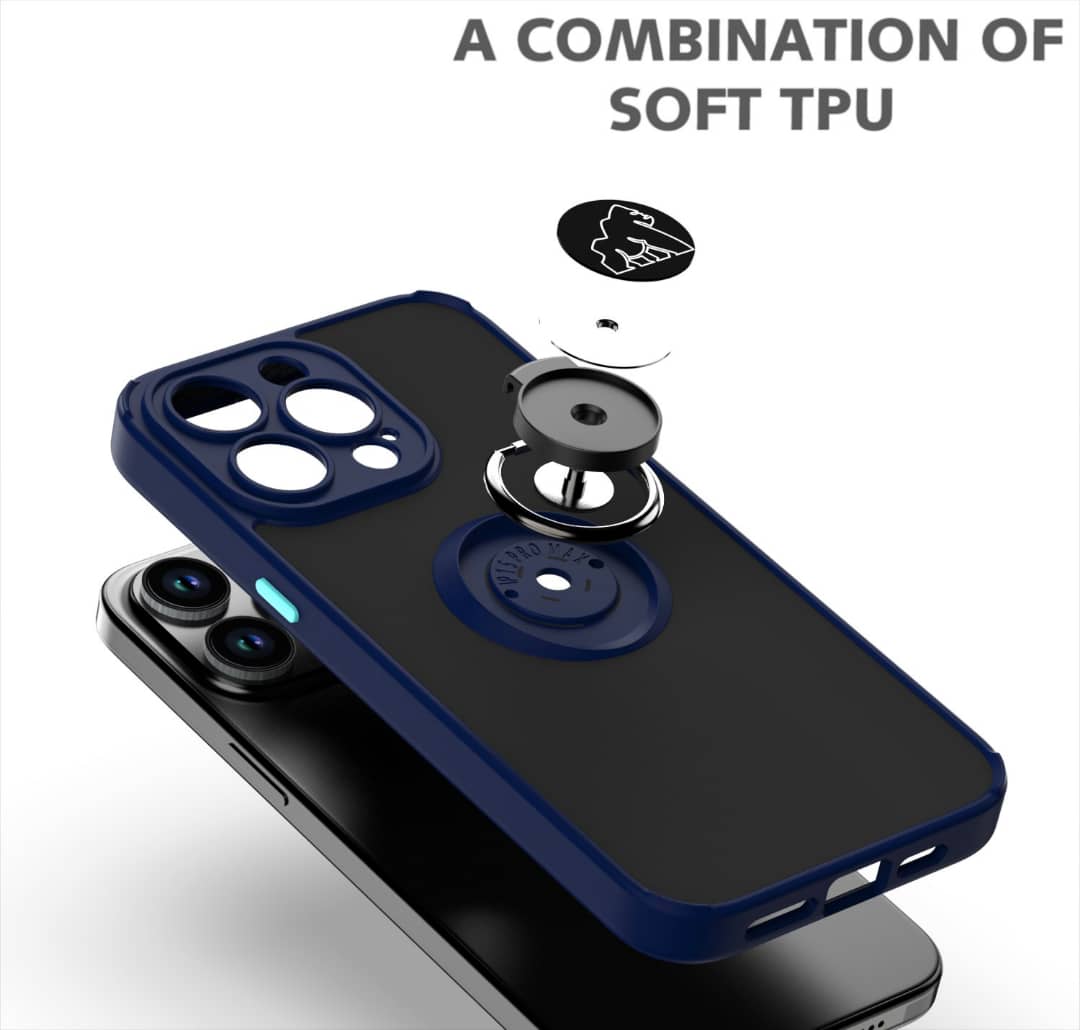 Coque Gorilla Tech  Shadow Ring Bleu Pour Apple iPhone XS Max