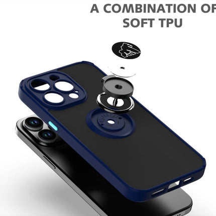 Coque Gorilla Tech Shadow Ring Bleu Pour Apple iPhone 14 Pro