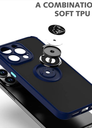 Coque Gorilla Tech Shadow Ring Bleu Pour Apple iPhone 14 Pro Max