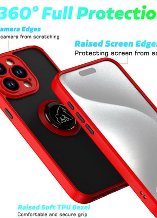 Coque Gorilla Tech  Shadow Ring Rouge Pour Apple iPhone 13 Pro