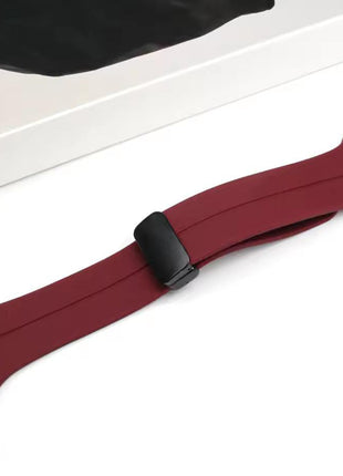 Bracelet  Silicone Grenat Pour Apple Watch Taille 44mm/45mm/46mm/49mm