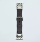 Bracelet  En Cuir de Veau Marron Pour Apple Watch Taille 44mm/45mm/46mm/49mm
