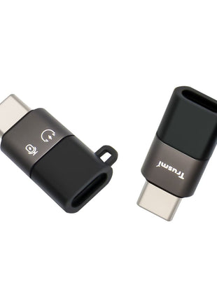 Adaptateur De Charge CA01-02  audio Type-C mâle vers L femelle Gris