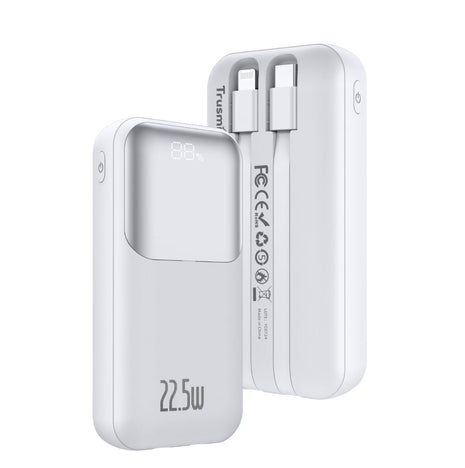 Digital Power Bank TRUSMI Blanc 10000 mAh PB06-012 PD22.5W Ultra Mini