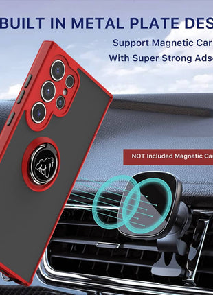 Coque Gorilla Tech  Shadow Ring Rouge Pour Samsung Galaxy A55 5G