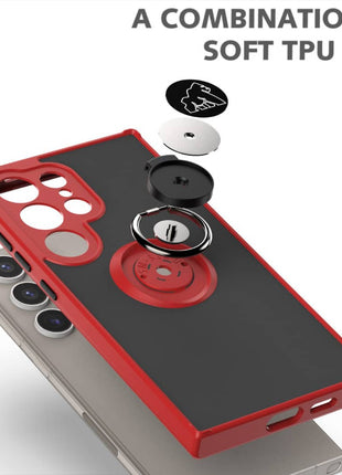 Coque Gorilla Tech  Shadow Ring Rouge Pour  Samsung Galaxy S24 Ultra