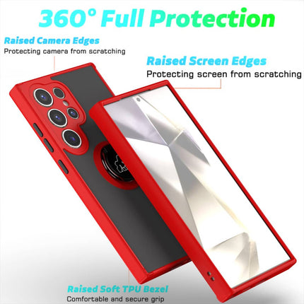Coque Gorilla Tech  Shadow Ring Rouge Pour  Samsung Galaxy A05S