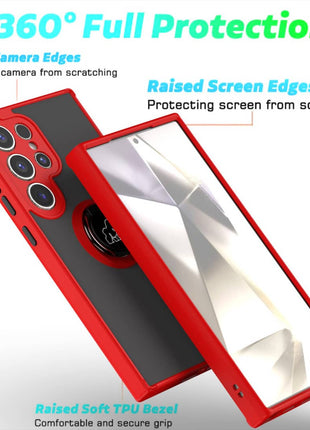 Coque Gorilla Tech  Shadow Ring Rouge Pour  Samsung Galaxy S24 Ultra