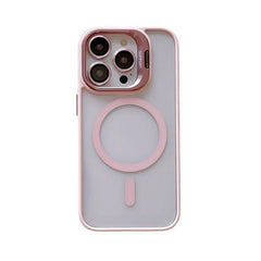 Coque MagSafe Rose Claire Pour Apple iPhone 16 Plus Avec Support Et Protection Pour l'Appareil Photo